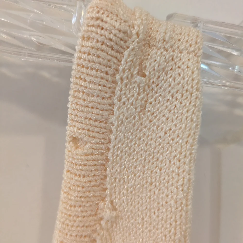 St. John Sportswear By Marie Gray Yellow and Cream Skirt Set- Pinepple Accent - Picture 9 of 12